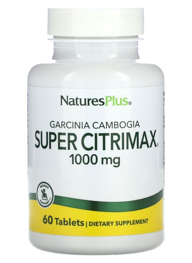 NaturesPlus Garcinia Cambogia Super Citrimax 1000 mg 60 Tablets 