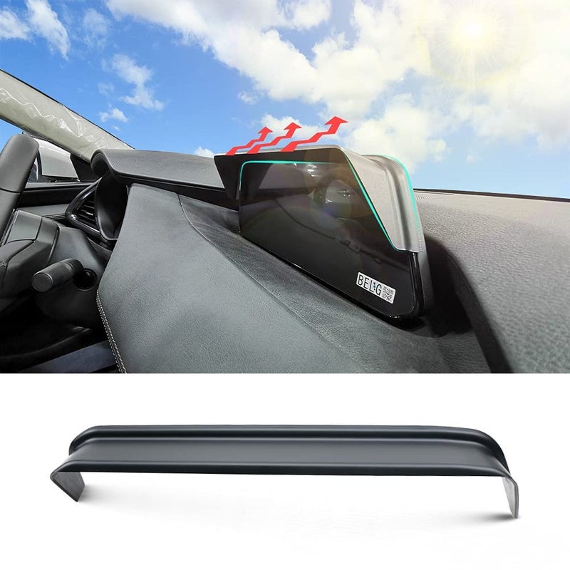 BIXUAN CX-30 Sun Visor Anti-Glare Navigation Device Compatible with Mazda CX30 Mazda3 4 2019-2022 2023 2024 Car 8.8 Inch Screen Cover Anti-Glare CX 30 Car Accessories Navigator Sun Protection - Image 2