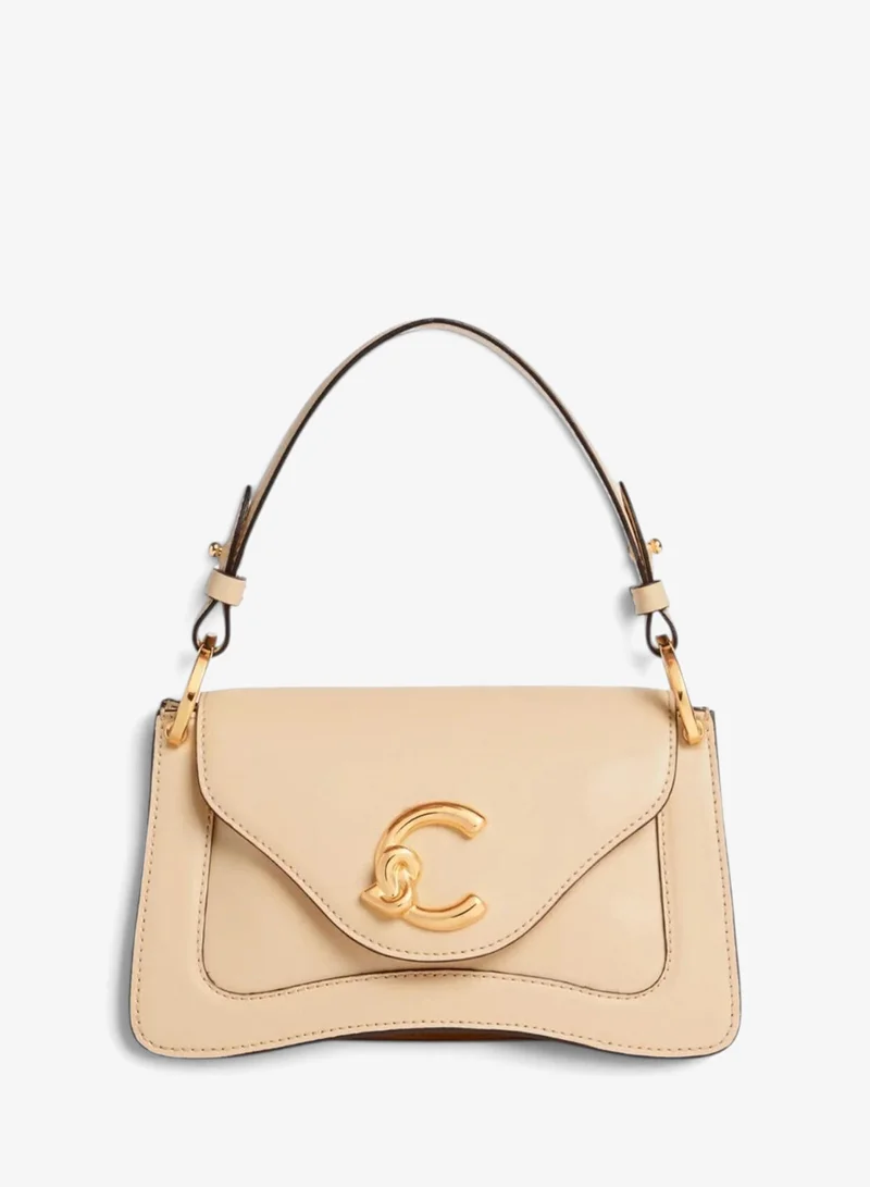 C-Me Leather Top Handle Bag