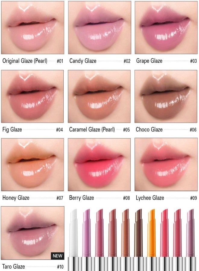 BBI@ BBIA BBIA Over Glaze Stick - Lip Plumping Gloss Melting Balm Lipstick, Intensive Volume Up, High Shine & Glossy, Ultra Watery Moisturizing & Volumizing, Glowy Texture, Korean Lip Makeup (02 CANDY GLAZE) - Image 3