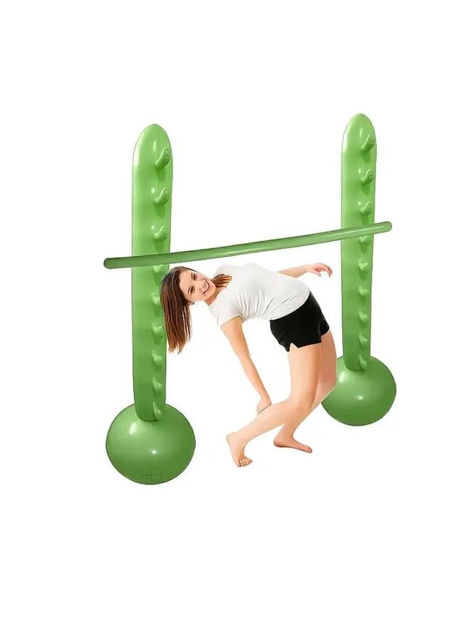 Green Inflatable Low Lying Game Set for Family Parties Team Building Beach Fun - Image 5