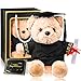 ZJoey Bear with Graduation Cap Toys Class of 2026 Plush Stuffed Teddy Bear Animal Dog Cap and Gown with Greeting Card and Bag for Graduation Day GiftBlack - Image 3