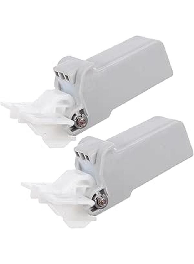2Pcs Replacement Printer Document Feeder Hinge Assembly Plastic Black - Image 1