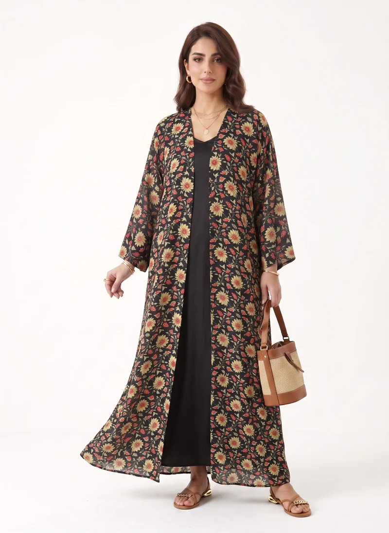 Hadiyath Al Madinah Mosaic Printed Abaya - HM
