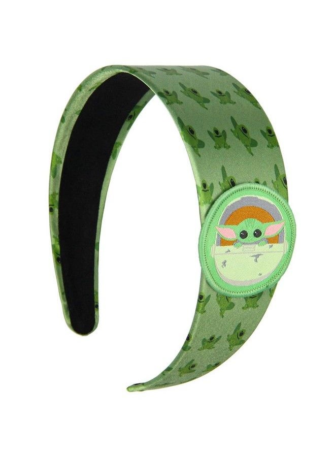Bioworld - Star Wars The Mandalorian Grogu And Frogs Baby Yoda Headband For Women And Girls - Image 1