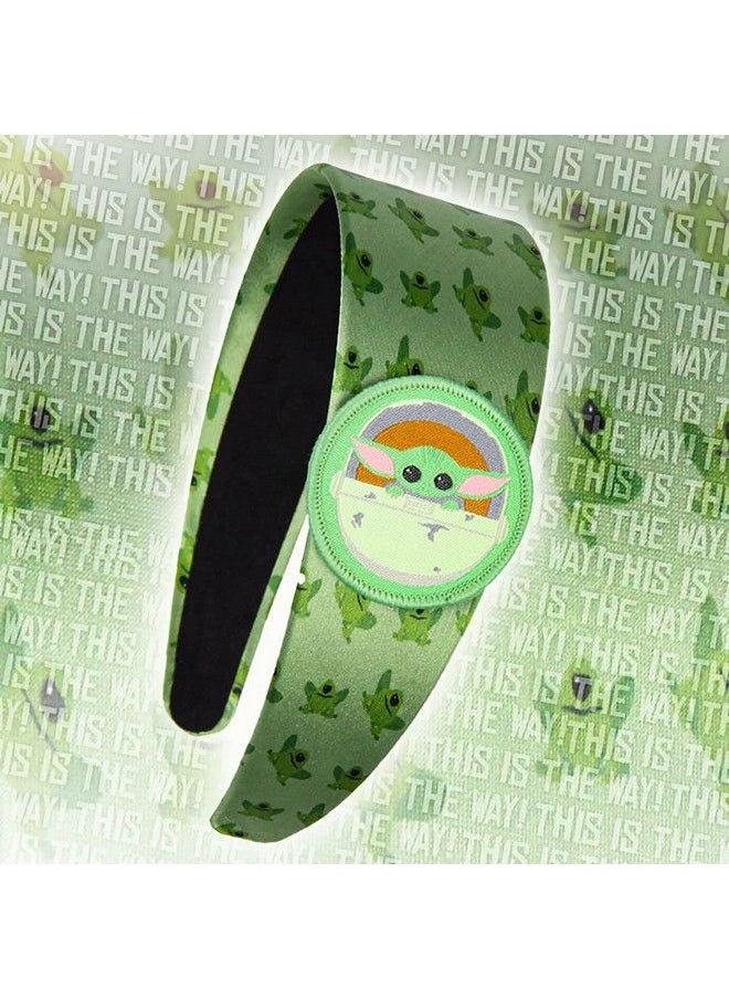 Bioworld - Star Wars The Mandalorian Grogu And Frogs Baby Yoda Headband For Women And Girls - Image 1
