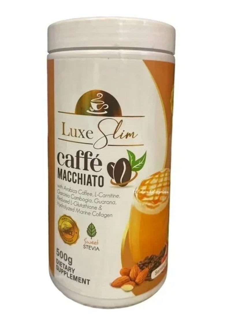 لوكس سليم قهوة ماكياتو لوكس سليم مع قهوة أرابيكا، وجلوتاثيون مُخفَّض، وكولاجين بحري مُحلَّل، 500 غرام - Image 2