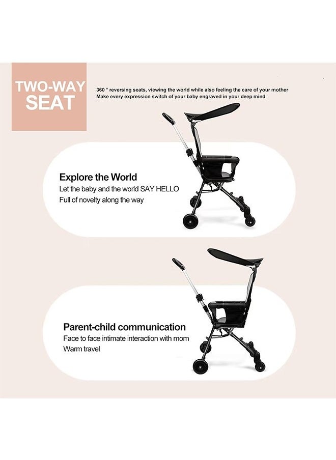 JCB CHIC - Baby Stroller,Kids Stroller,Baby Travel Stroller with Adjustable Handles and Backrest, One-Hand Fold, For Overhead Airplane StorageFoldable Baby Stroller for Easy Storage, Ideal for Babies and Toddlers Up to 3 Years(XKB-302) - Image 1