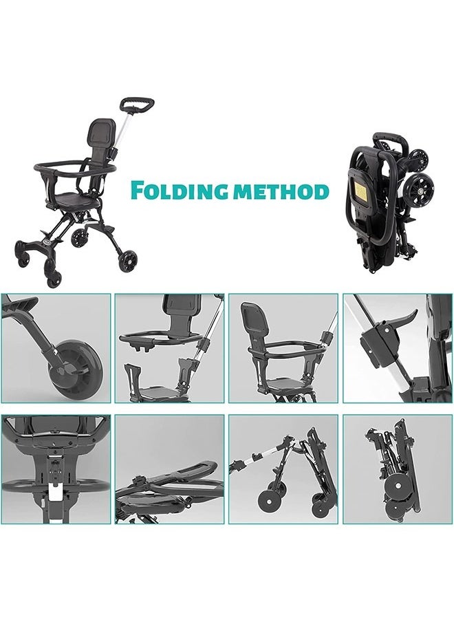 JCB CHIC - Baby Stroller,Kids Stroller,Baby Travel Stroller with Adjustable Handles and Backrest, One-Hand Fold, For Overhead Airplane StorageFoldable Baby Stroller for Easy Storage, Ideal for Babies and Toddlers Up to 3 Years(XKB-302) - Image 1