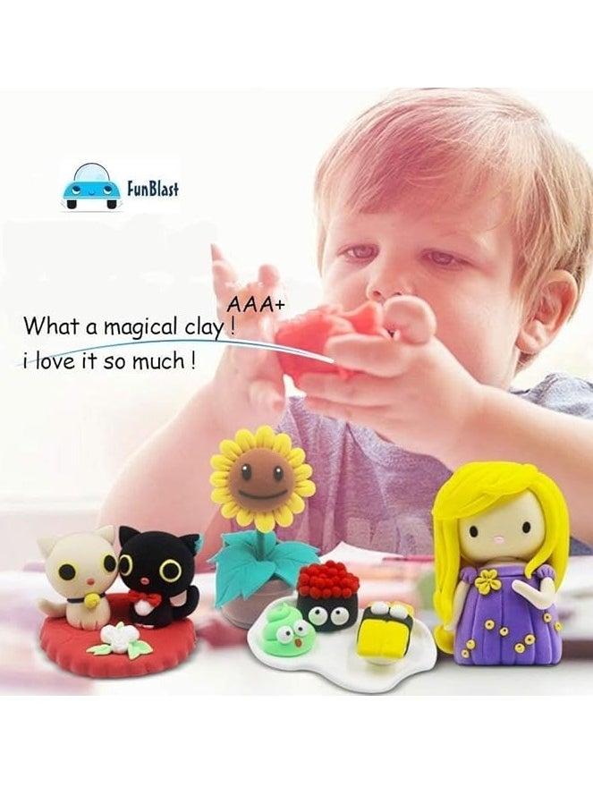 null - Foam clay, 12 colors for children, multiple uses - Image 1