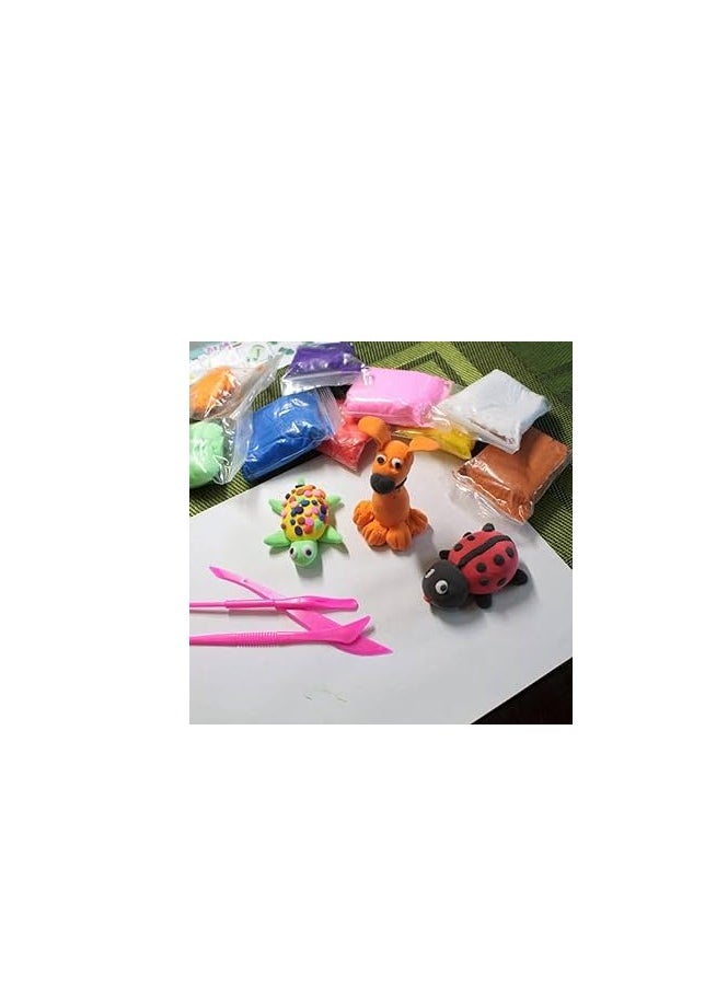 null - Foam clay, 12 colors for children, multiple uses - Image 1