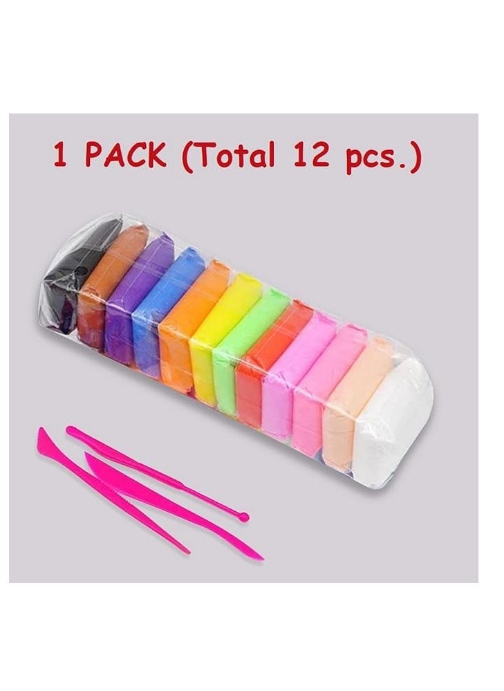 null - Foam clay, 12 colors for children, multiple uses - Image 1