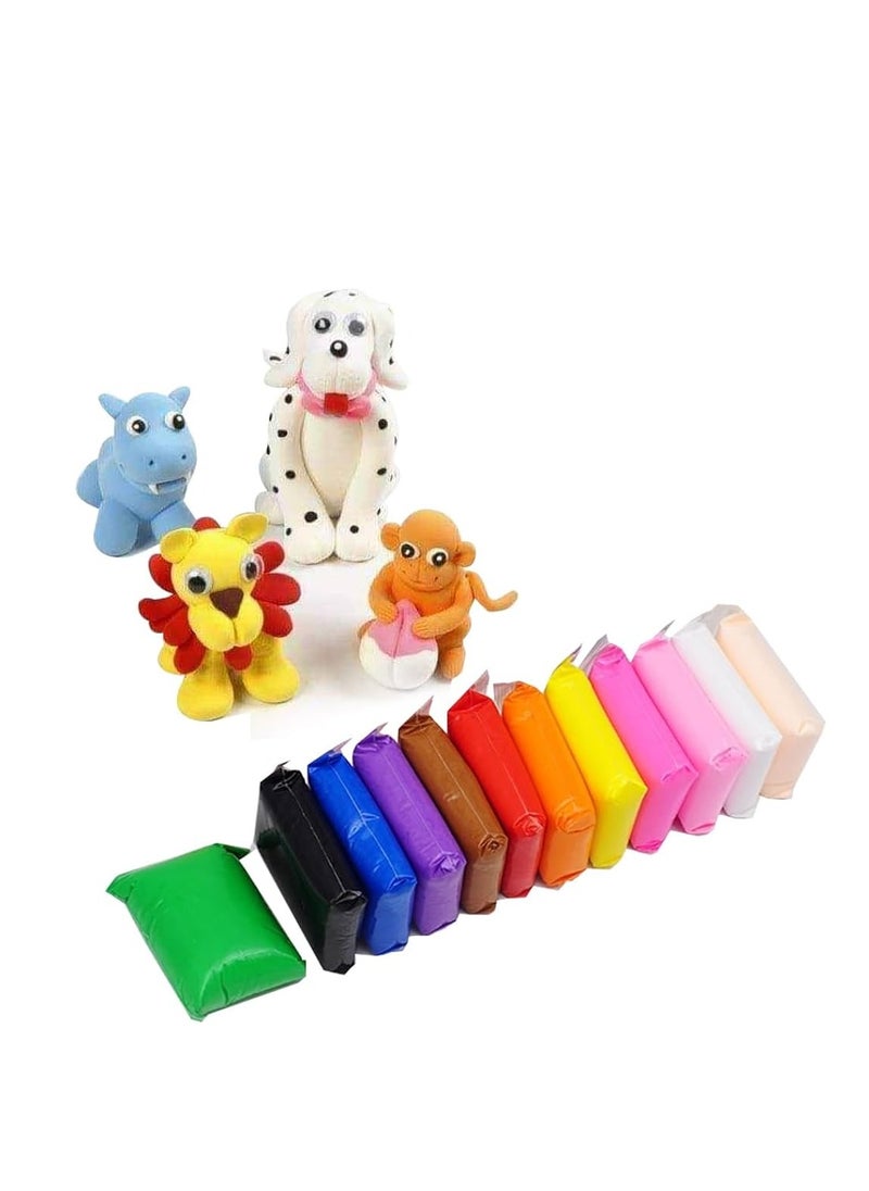 null - Foam clay, 12 colors for children, multiple uses - Image 1