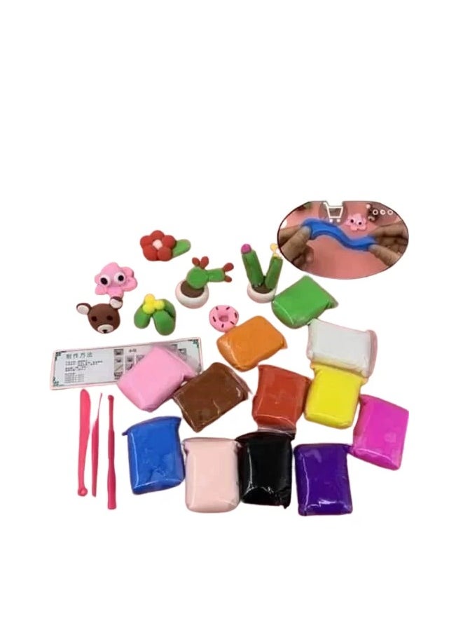 null - Foam clay, 12 colors for children, multiple uses - Image 1