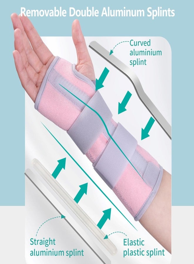 lefeke Carpal Tunnel Wrist Brace Night Support for Right Hand, Adjustable Hand Brace with Replaceable Splints and Sling, Carpal Tunnel Pain Relief Remedies for Tendonitis, Arthritis, Injuries, Women - Image 2