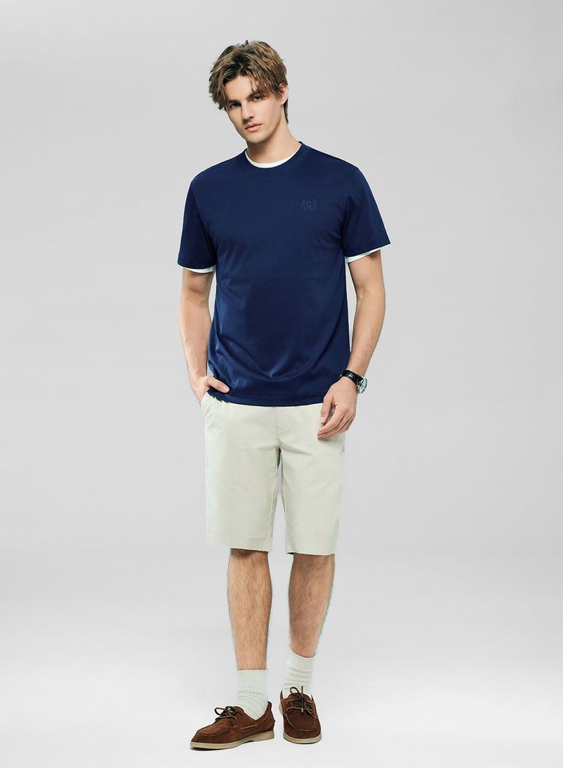 GIORDANO Men's Slim Fit Liquid Touch Cotton Crew Neck Tee - Image 2