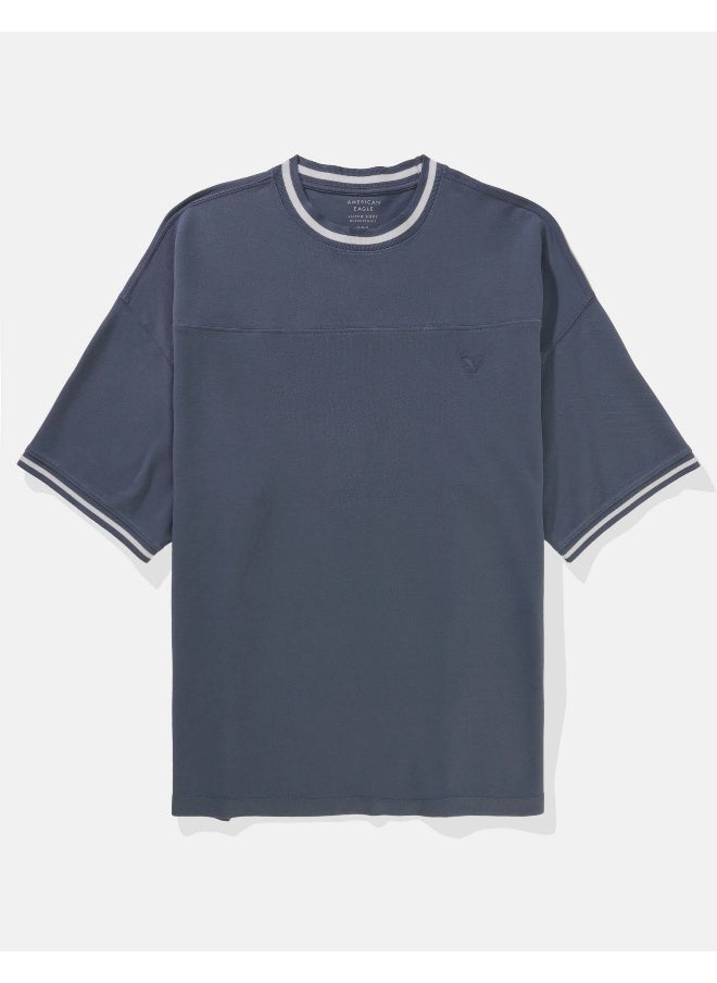 American Eagle - Ringer Pique Crew Neck T-Shirt - Image 1