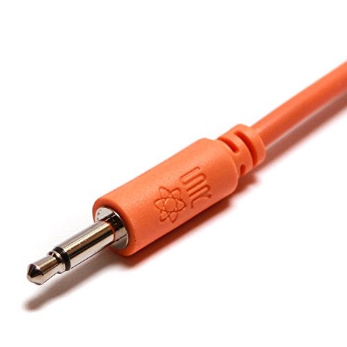 Synthrotek 5-Pack 36" (91cm) Eurorack Patch Cables, Orange 3.5mm 1/8 inch Mono TS to TS Cables - Image 4