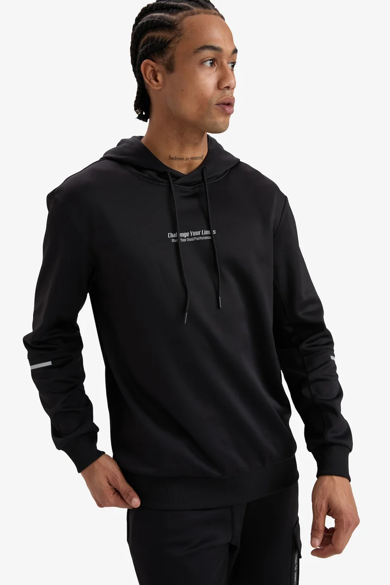 Standard Fit Long Sleeve Sports Hoodie