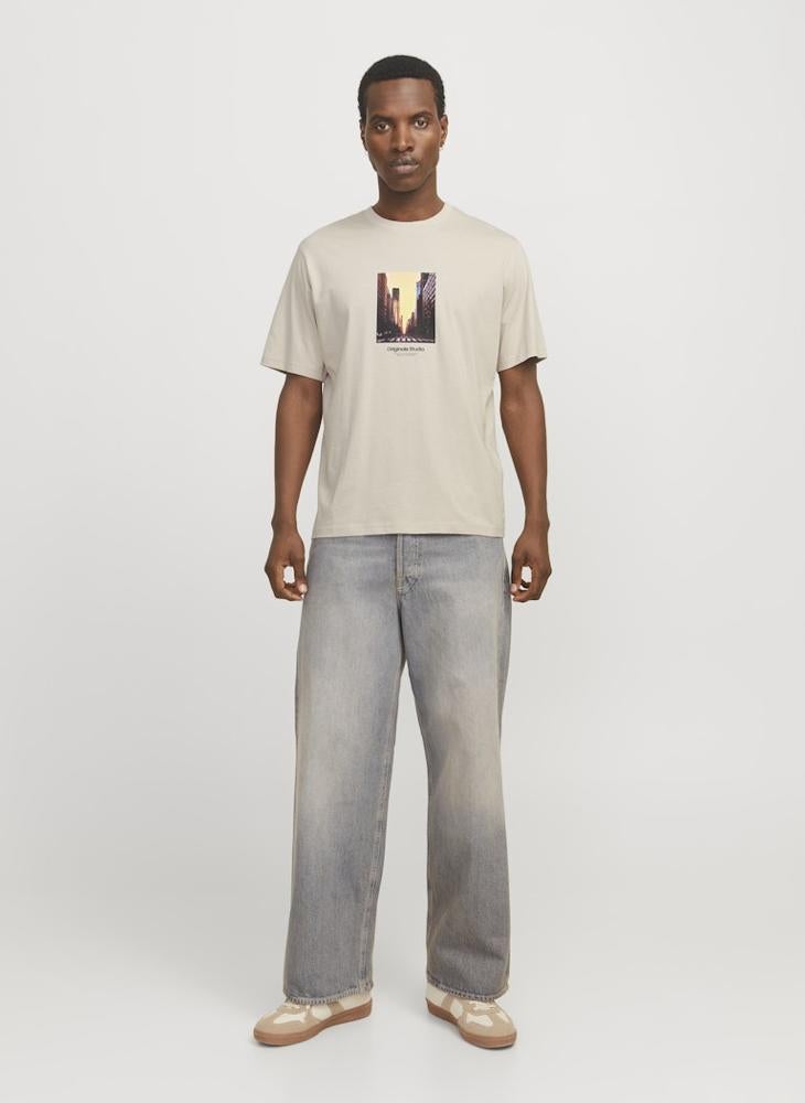 JACK & JONES Jorvesterbro Logo Print  Crew Neck T-Shirt  - Image 3