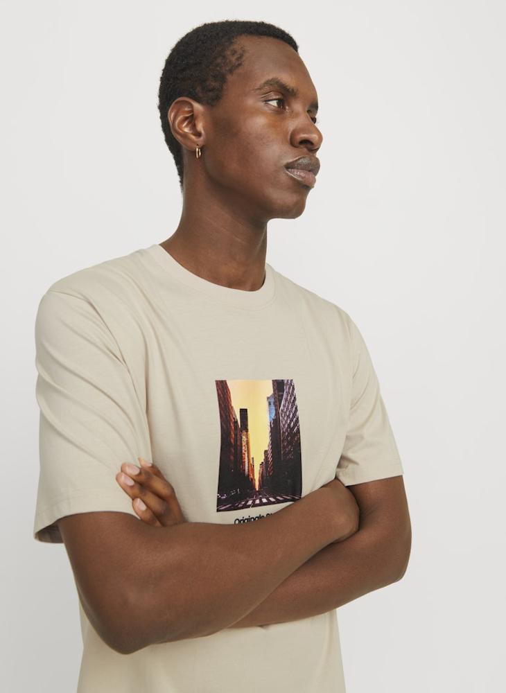 JACK & JONES Jorvesterbro Logo Print  Crew Neck T-Shirt  - Image 4