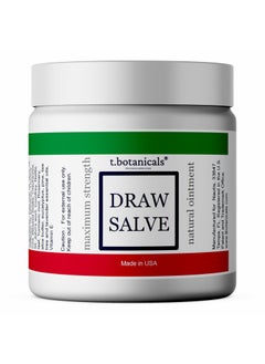 t.botanicals Draw Salve for Boil Ease Cysts Splinters Burns Poison Ivy Ingrown Hair Bug, Mosquito Spider Bites Bee Sting Itch Relief Fast Acting Ointment 