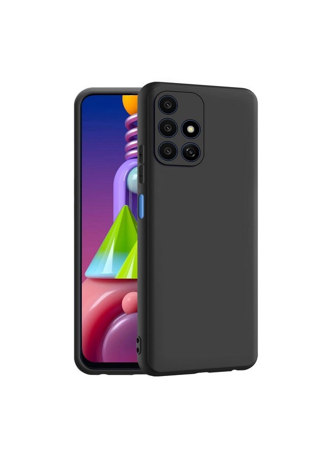 Cedo - CEDO Samsung Galaxy M51 Back Cover | Camera Bump Protection & Ultra Slim | Matte Soft Silicon Shock Proof Rubberised Back Case Cover (Black) - Image 1