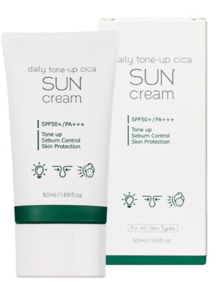 PRRETI Daily Tone - up Cica Sun cream SPF 50+ - Image 1