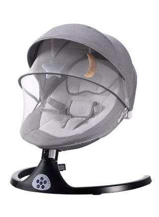 Premium Automatic Electric Baby Swing Cradle for baby with 5 Swing Speed, Music Speaker with 10 Preset Lullabies, Includes Remote Control - pzsku/ZD739AB1C5BD3CD64ACB9Z/45/_/1716550935/3de6841a-854e-4849-8cee-fd1739416d68