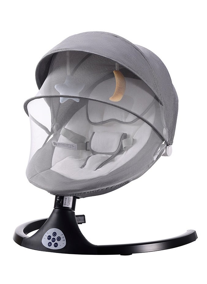 Premium Automatic Electric Baby Swing Cradle for baby with 5 Swing Speed, Music Speaker with 10 Preset Lullabies, Includes Remote Control