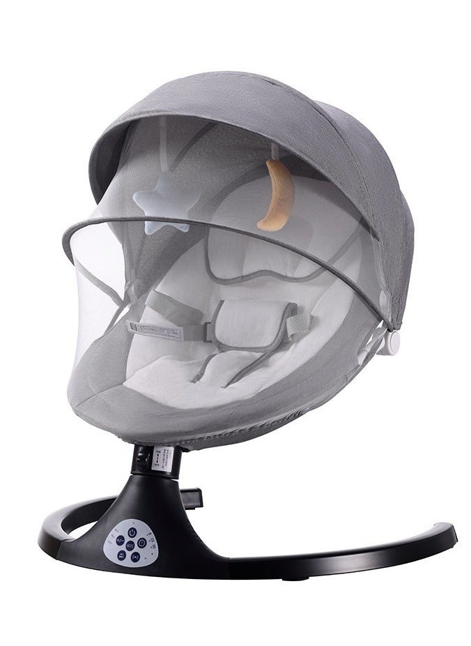 Premium Automatic Electric Baby Swing Cradle for baby with 5 Swing Speed, Music Speaker with 10 Preset Lullabies, Includes Remote Control