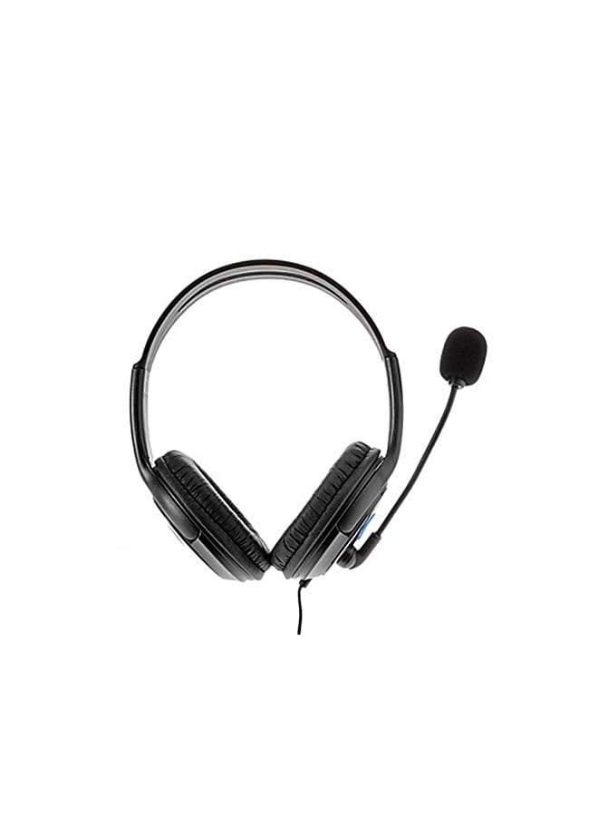 erorex Dual Big Ear Wired Chat Gaming Headset Headphone With Microphone For Sony Playstation 4 Black  - Image 3