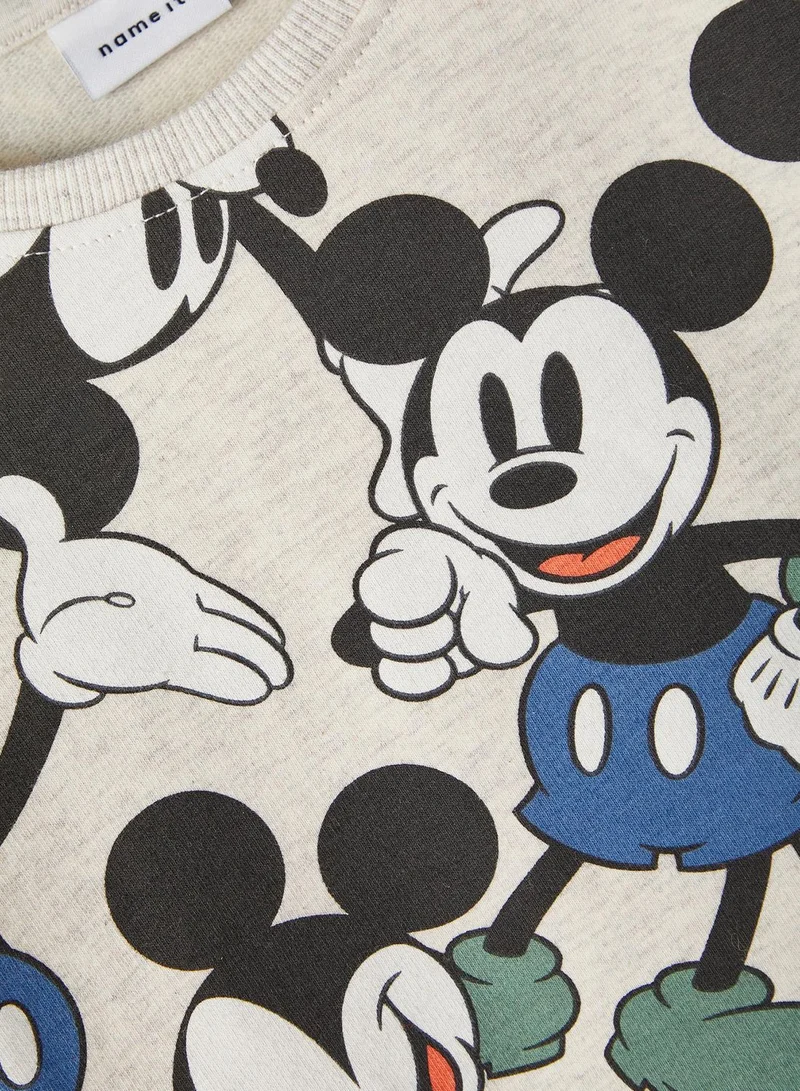 NAME IT Kids Mickey Mouse Print Sweatshirt
