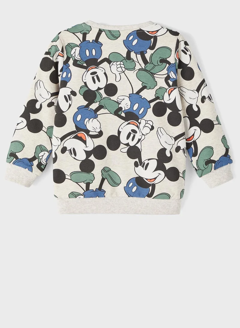 NAME IT Kids Mickey Mouse Print Sweatshirt