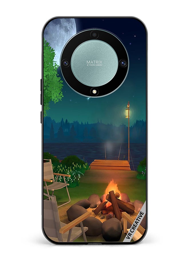 VR CREATIVE غطاء حماية لهاتف Honor X9b بتصميم طبيعي متعدد الألوان - Image 1