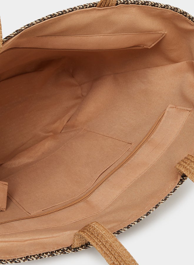 ستايلي حقيبة كتف بتفاصيل شريط ستايلي - Image 4