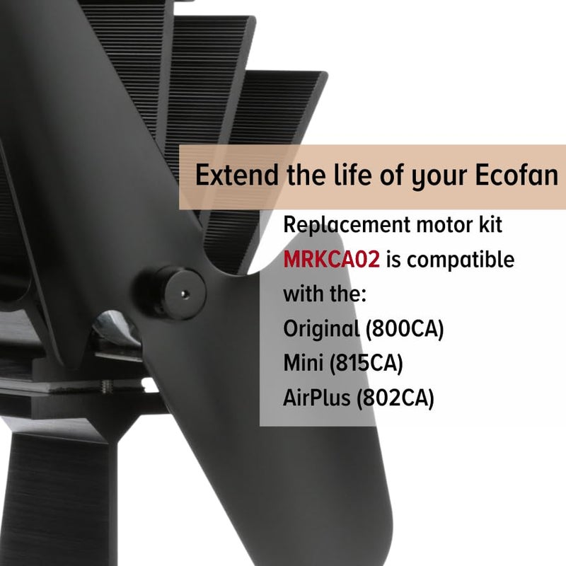 Ecofan Replacement Motor Kit, MRKCA02, for Models 800CA, 815CA, 802CA, Extend The Life of Your Ecofan with Easy DIY Maintenance - Image 3