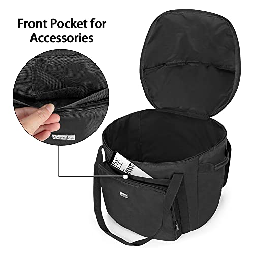 SAMDEW Portable Grill Carry Bag Compatible with Weber Jumbo Joe 18 Inch Charcoal Grill, Grill Cover Compatible with Jumbo Joe 18 in Portable Grill, with Pocket and Handle, Bag Only (Patented Design) - Image 3