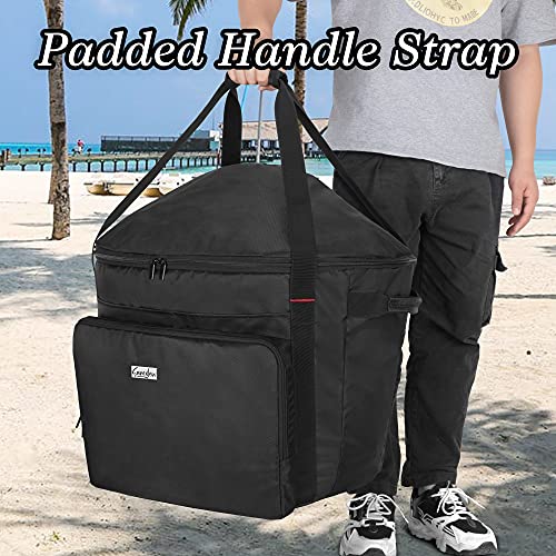 SAMDEW Portable Grill Carry Bag Compatible with Weber Jumbo Joe 18 Inch Charcoal Grill, Grill Cover Compatible with Jumbo Joe 18 in Portable Grill, with Pocket and Handle, Bag Only (Patented Design) - Image 5