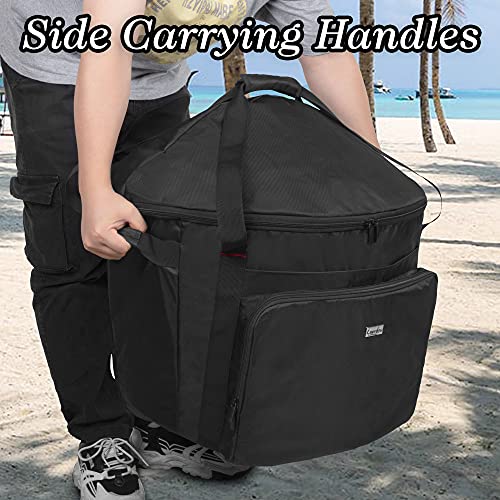 SAMDEW Portable Grill Carry Bag Compatible with Weber Jumbo Joe 18 Inch Charcoal Grill, Grill Cover Compatible with Jumbo Joe 18 in Portable Grill, with Pocket and Handle, Bag Only (Patented Design) - Image 4
