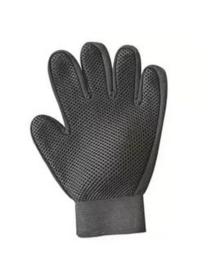 قفاز إزالة شعر الحيوانات الأليفة - فرشاة تنظيف لطيفة - إزالة الشعر المتساقط - قفاز تدليك بتصميم محسّن بخمسة أصابع - مثالي للكلاب والقطط ذات الفراء الطويل والقصير - عبوة واحدة (أزرق)، عدد 1.0 - Image 2