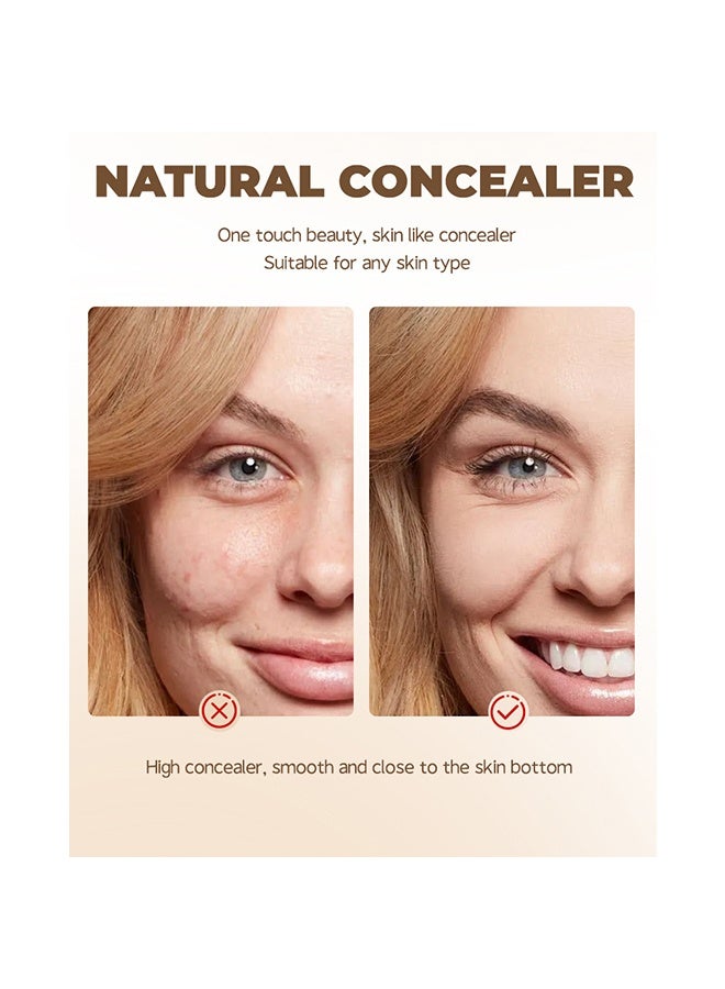 LANGMANNI Full Coverage Cream Foundation Pot Smooth Matte Oil Control Long Lasting Buildable Face Makeup Concealer For Uneven Skin Tone,12ml‑#03 Warm Peach - Image 4