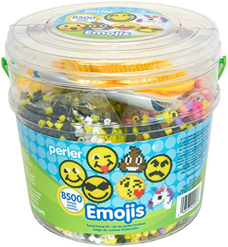 Perler Beads Emoji Bucket 8500pc 65L x 65W x 6H - Image 1
