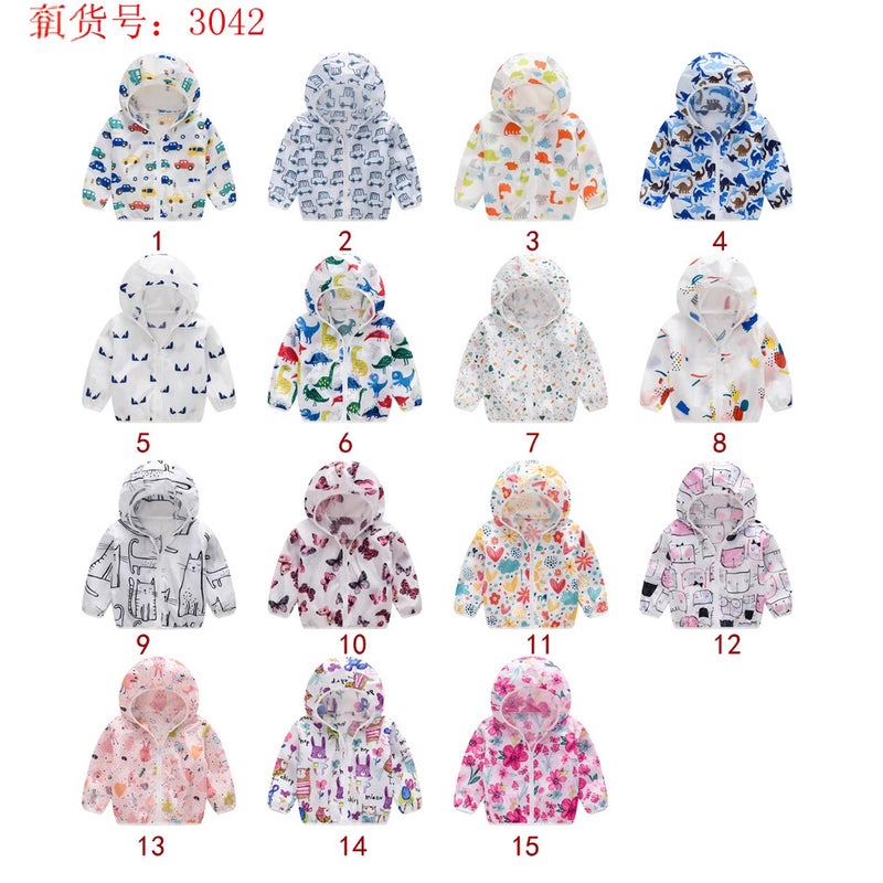 New Children's Sun Protection Clothing for Boys and Girls Hooded Outdoor Air-Conditioning Shirt for Men and Women Baby Breathable Jacket with Storage Bag - Image 2
