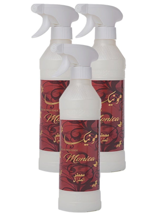 Banafa 3 Pieces Monica House Freshener 500ml - Image 1