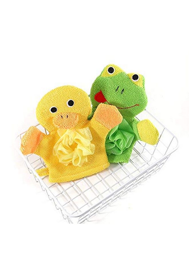 Syga Duck Face Cartoon Bathing Gloves Children Cartoon Bath Towel Baby Bath Gloves(Yellow)  - Image 5