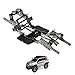 RampCrab Carbon Fiber Chassis Kit for SCX24 7 Angled Skid LCG Chassis Kit for SCX24 GX 470 - Image 2