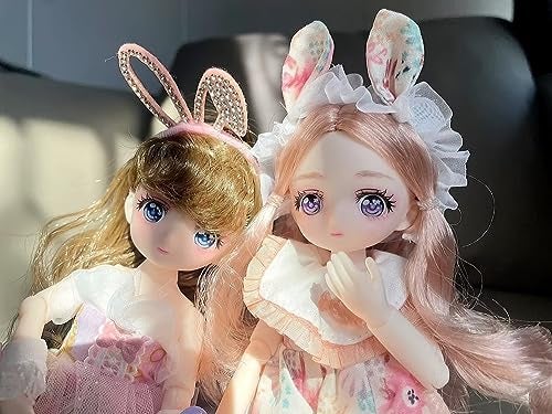 bositigo Anime BJD Doll 1/7 SD Dolls 9 Inch 18 Ball Jointed Doll DIY Toys with Clothes Outfit Shoes Non-Adjustable Hair Makeup,Best Gift for Girls Kids Children - Y - Image 5