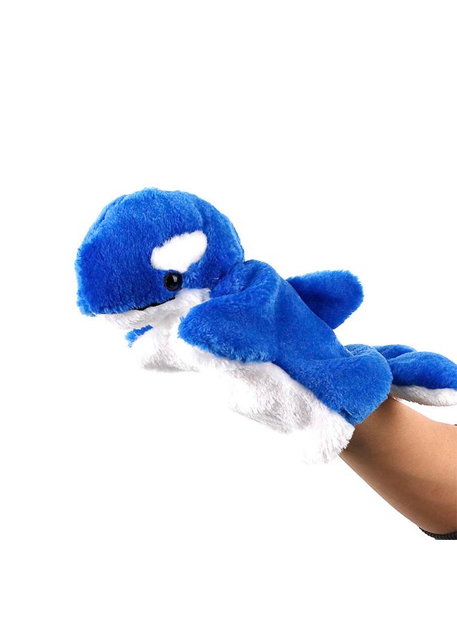 الأزرق جي دبليو لعبة القطيفة الجديدة الدمى العائلية التفاعلية بين الوالدين والطفل روضة الأطفال بين الوالدين والطفل لإرضاء الحيوانات البحرية الدلافين - Image 1