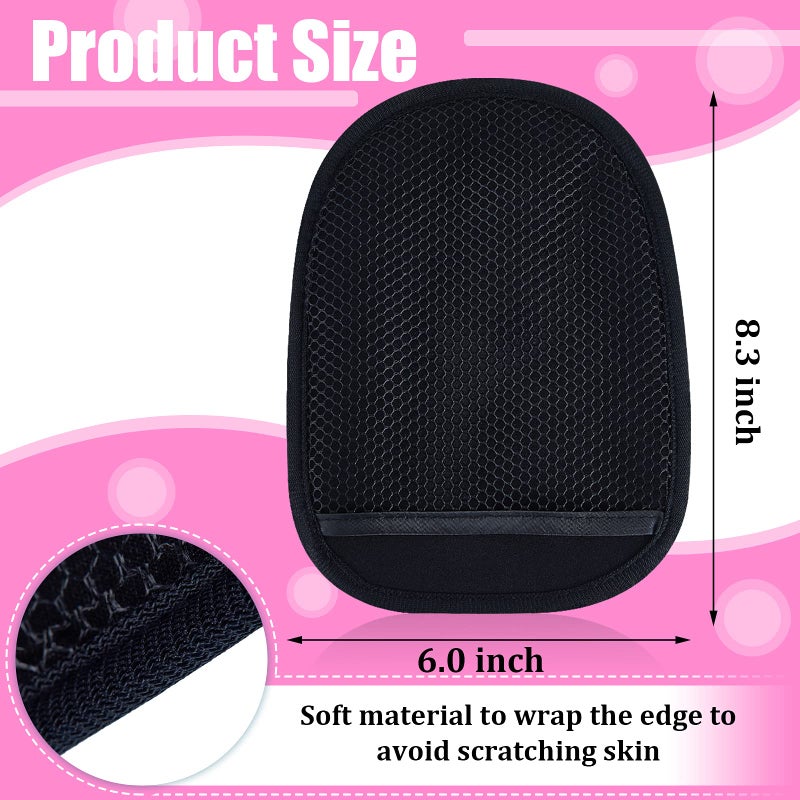 Skylety 2 Pieces Sand Mitt for Beach Sand Off Mitt Soft and Skin Friendly Cotton Towel Help Parents Clean from Children's Skin Brush Pack for Surf, Ocean and Lakeside Recreation(Pink) - Image 2